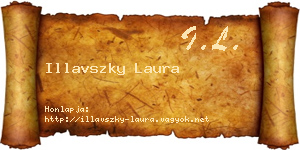 Illavszky Laura névjegykártya
